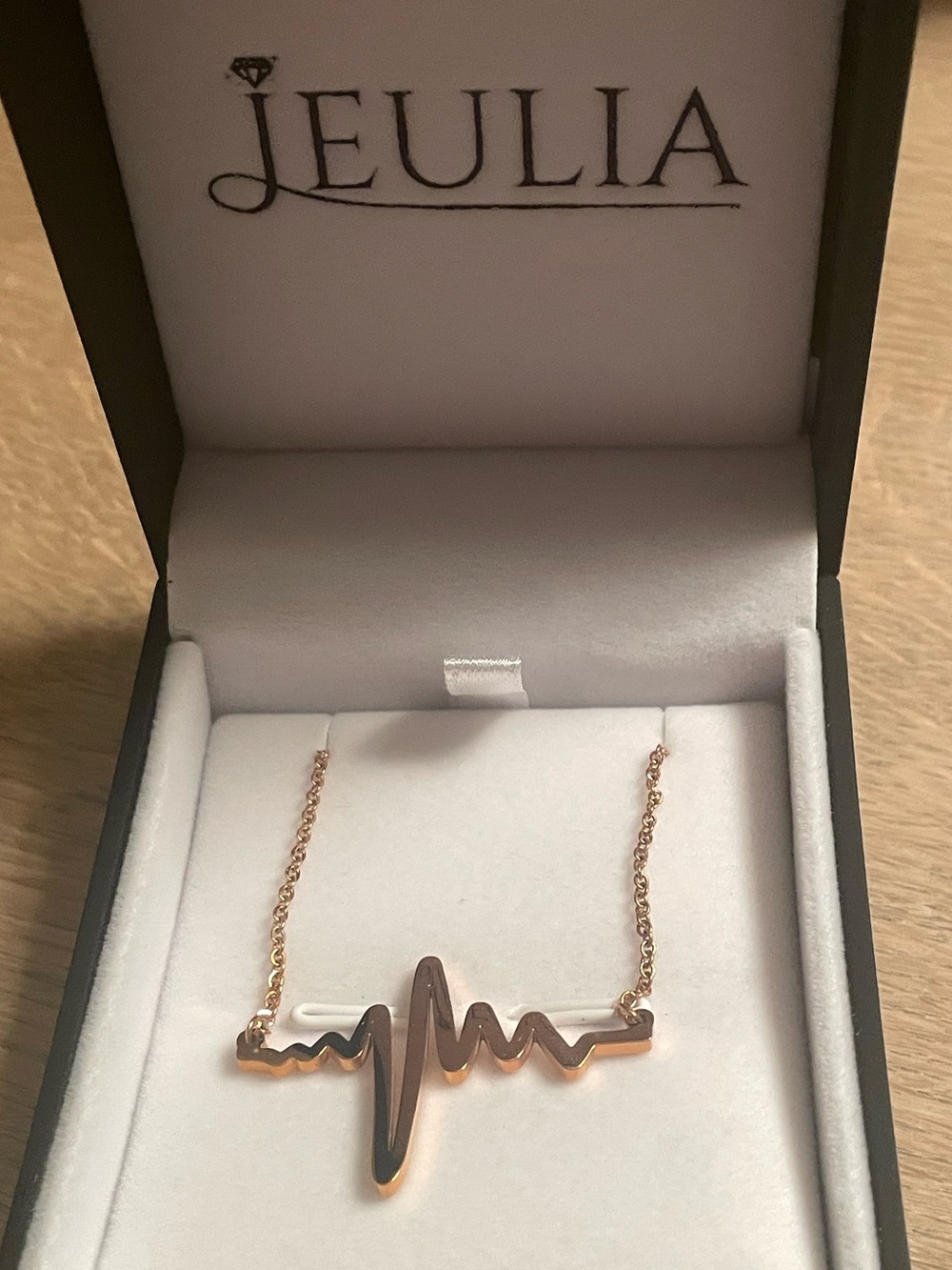 Rose Gold Heartbeat Necklace - Women Jewelry
